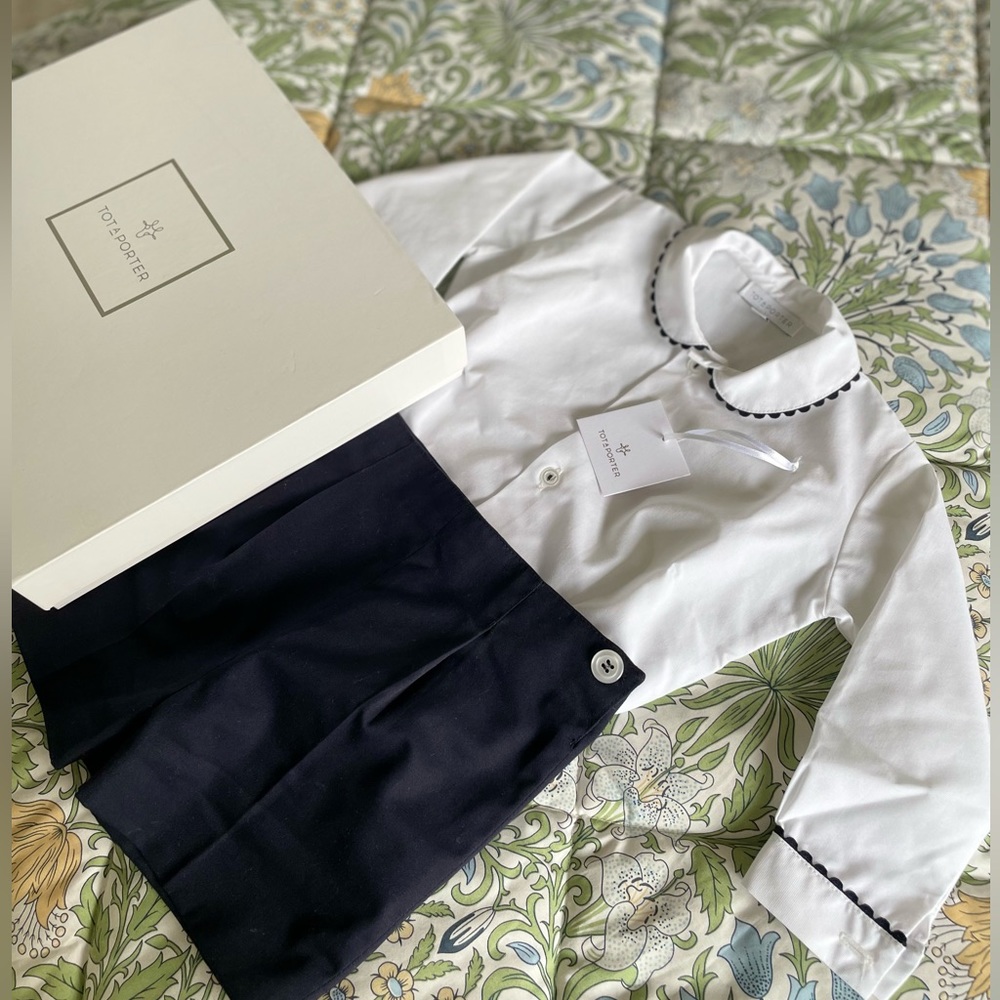 Toddler button up suit formal wear